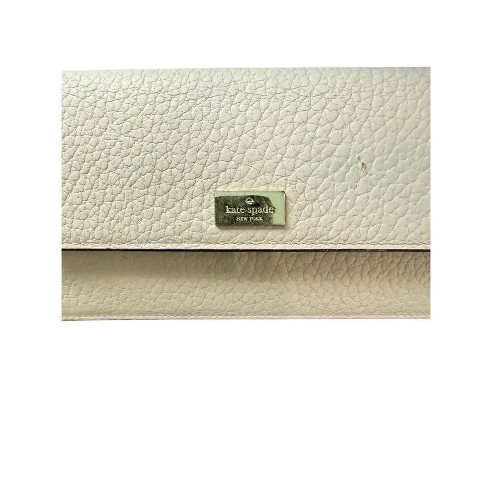Kate Spade New York Womens Pink Warmvellum Prospect Place Liana Leather Wallet
